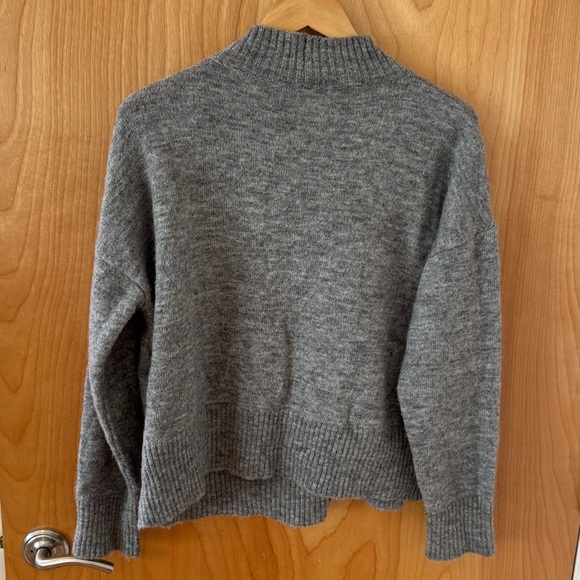 MOTH Anthropologie Schnauzer Dog Graphic Knit Sweater Mock Neck Pullover MEDIUM - Picture 5 of 5